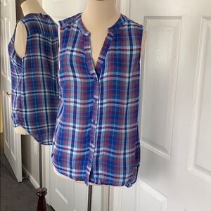 Brina & Em Arbor Split Neck Top S